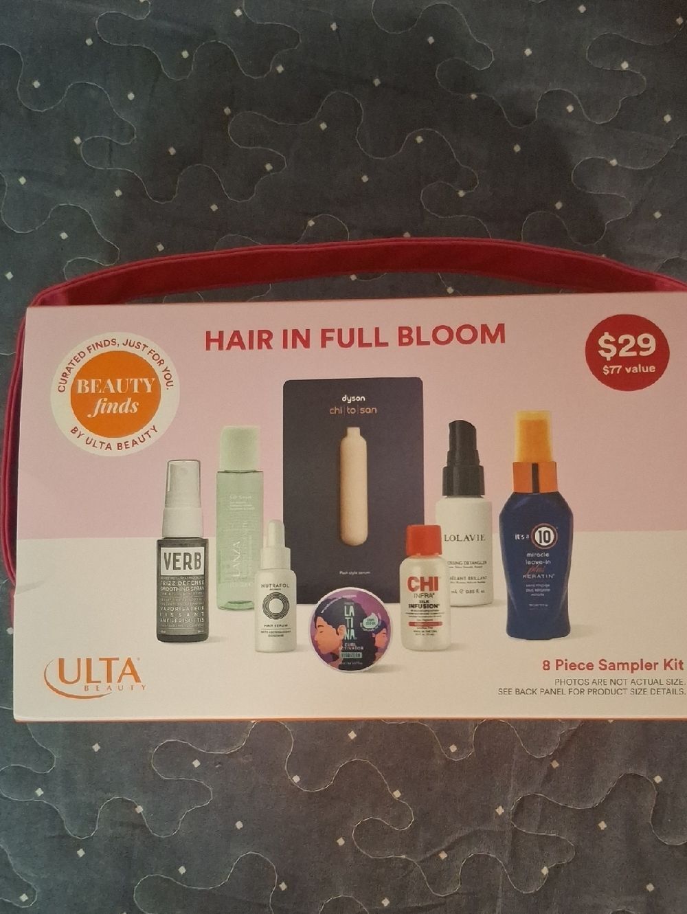 Ulta Beauty Hair in Full Bloom 8-Piece Sampler Kit - Pink and White - new